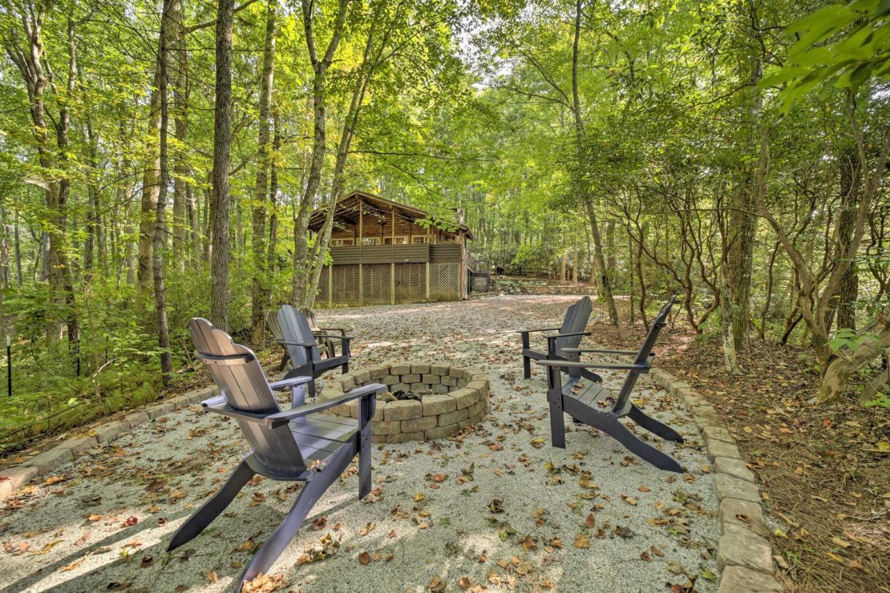 Cozy Lake Toxaway Cabin With Deck, Fire Pit And Grill! Exteriér fotografie